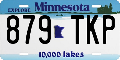 MN license plate 879TKP