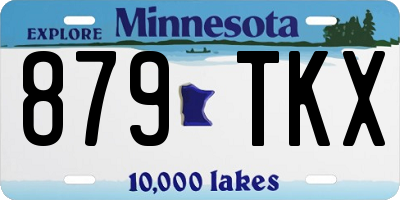 MN license plate 879TKX