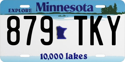MN license plate 879TKY