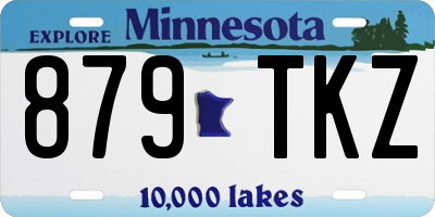 MN license plate 879TKZ