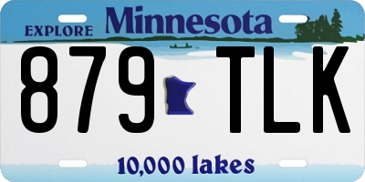 MN license plate 879TLK