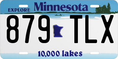 MN license plate 879TLX