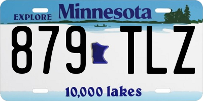 MN license plate 879TLZ