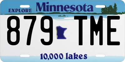 MN license plate 879TME