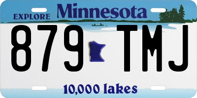 MN license plate 879TMJ