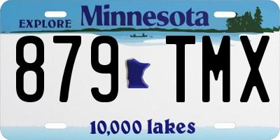 MN license plate 879TMX