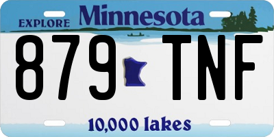 MN license plate 879TNF