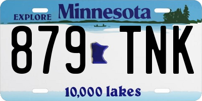 MN license plate 879TNK