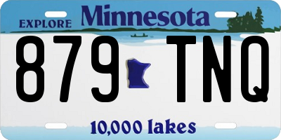 MN license plate 879TNQ