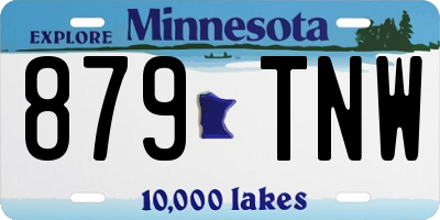 MN license plate 879TNW