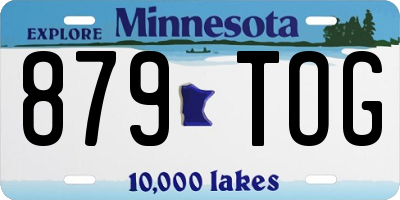MN license plate 879TOG