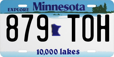MN license plate 879TOH