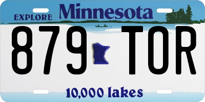 MN license plate 879TOR