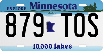 MN license plate 879TOS