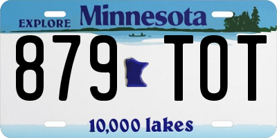 MN license plate 879TOT