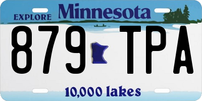 MN license plate 879TPA