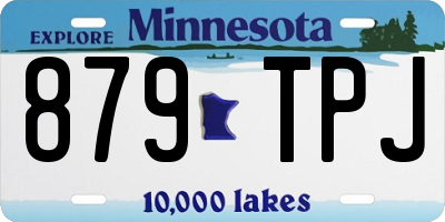 MN license plate 879TPJ