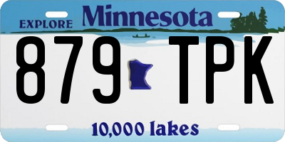 MN license plate 879TPK