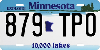 MN license plate 879TPO