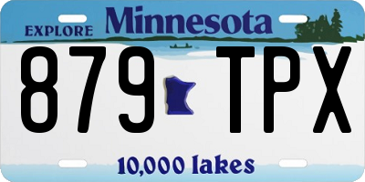 MN license plate 879TPX