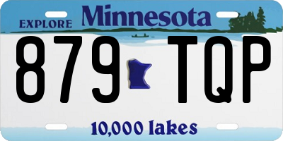 MN license plate 879TQP