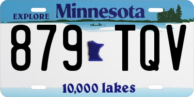 MN license plate 879TQV