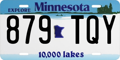 MN license plate 879TQY