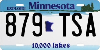 MN license plate 879TSA