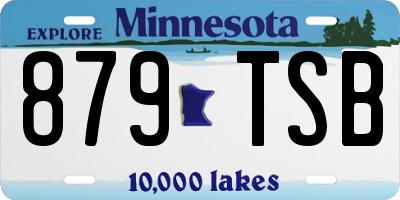 MN license plate 879TSB