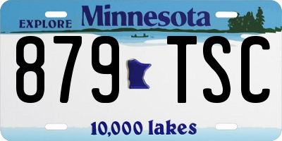 MN license plate 879TSC