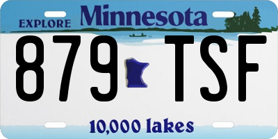 MN license plate 879TSF
