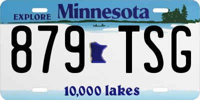 MN license plate 879TSG