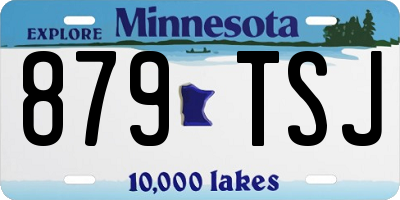 MN license plate 879TSJ