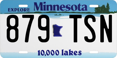 MN license plate 879TSN