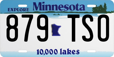 MN license plate 879TSO