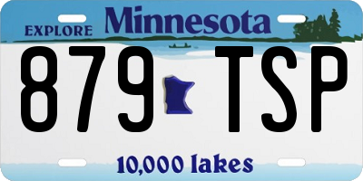 MN license plate 879TSP