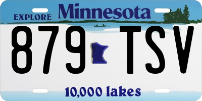 MN license plate 879TSV