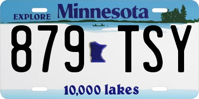 MN license plate 879TSY