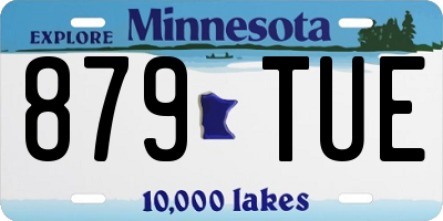 MN license plate 879TUE