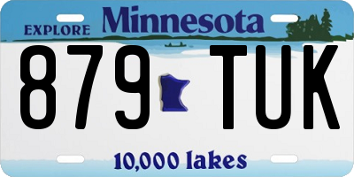 MN license plate 879TUK
