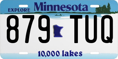 MN license plate 879TUQ