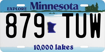 MN license plate 879TUW