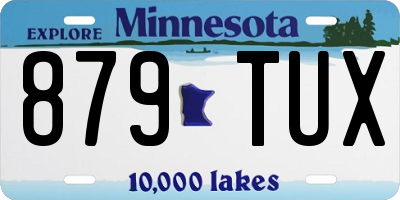 MN license plate 879TUX