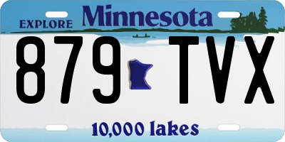 MN license plate 879TVX