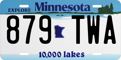 MN license plate 879TWA
