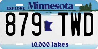 MN license plate 879TWD