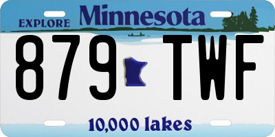 MN license plate 879TWF
