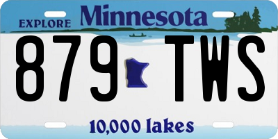 MN license plate 879TWS