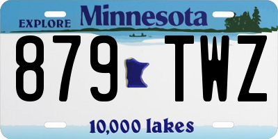 MN license plate 879TWZ