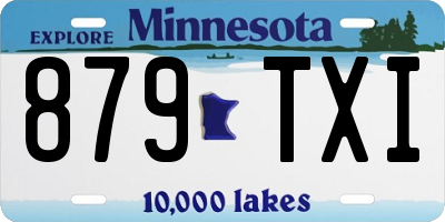 MN license plate 879TXI